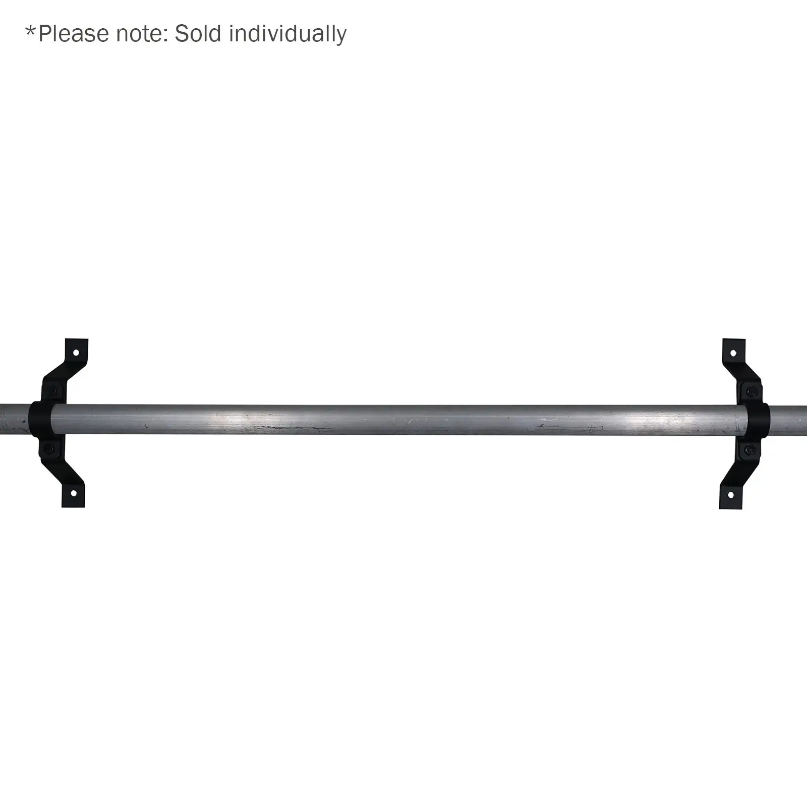 Pipe To Wall Bracket 100mm Black - CLAM63