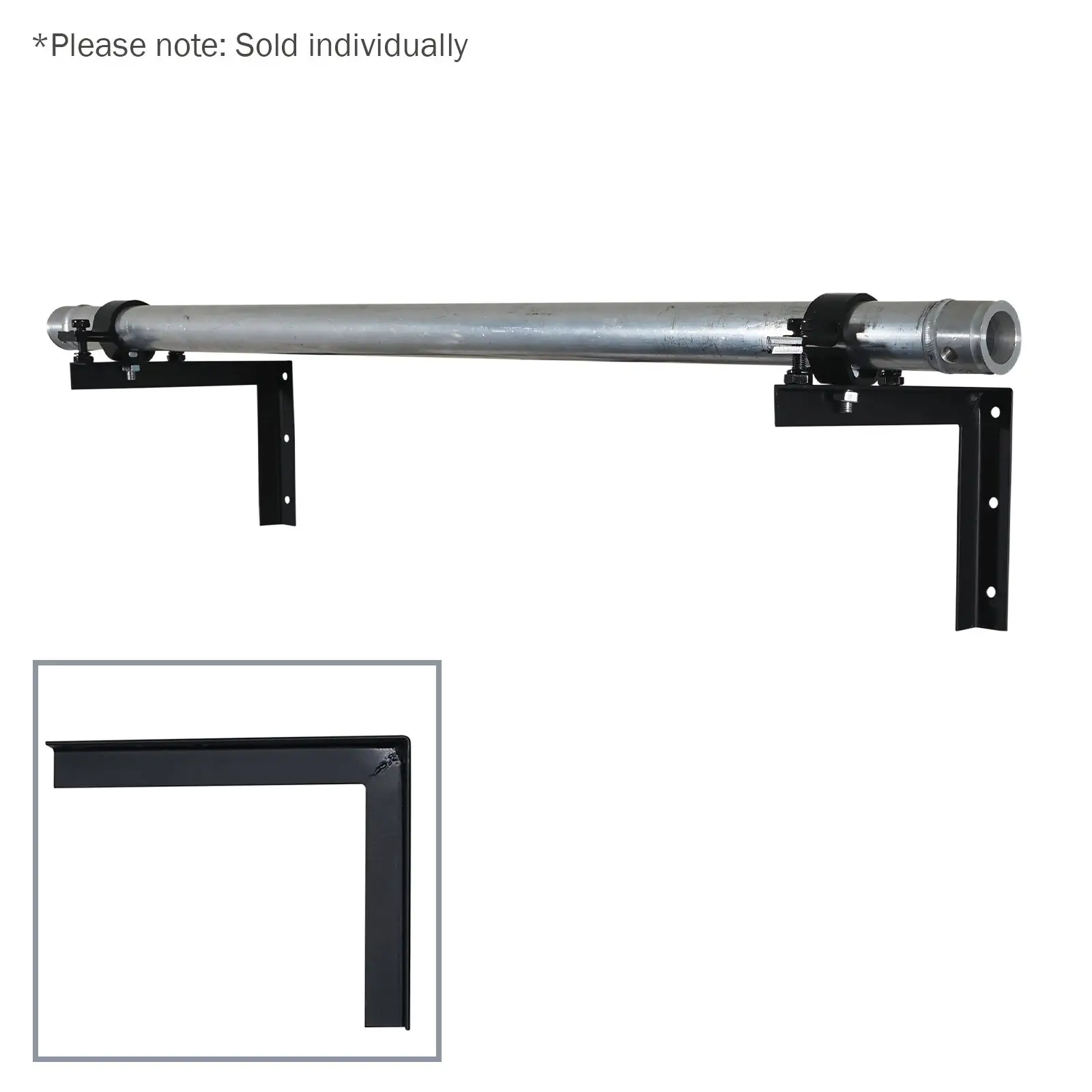 Angle Bracket 195 x 240mm Black - Image 3