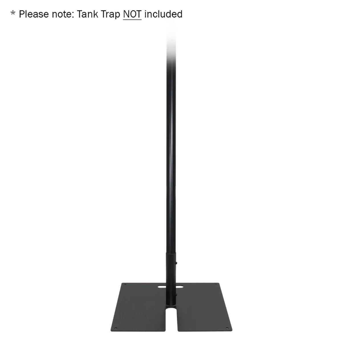 3m Aluminium Tube - 48.3 x 4mm Stage Black - CLAM76