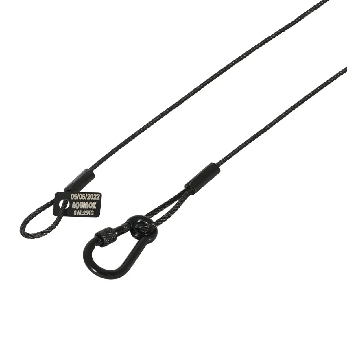 75cm Black Stainless Steel Safety Wire 25kg - CLAM82
