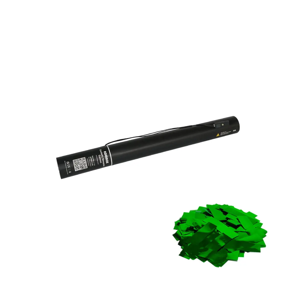 Electric Confetti Cannon 50cm Green Metallic - CONF50GM
