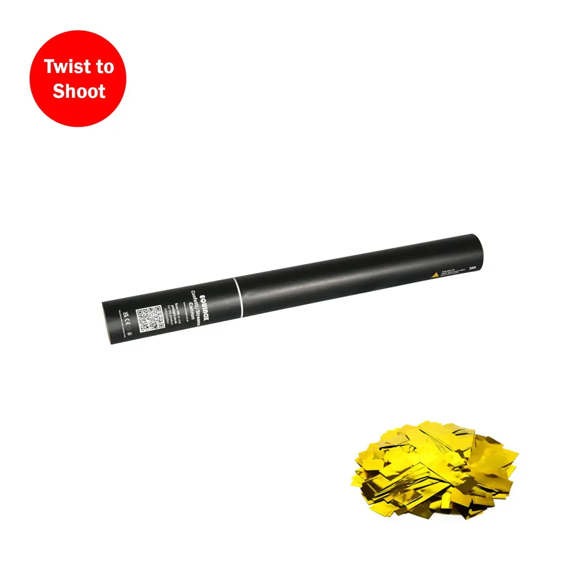 Handheld Confetti Cannon 50cm Gold Metallic - CONF50HHGO