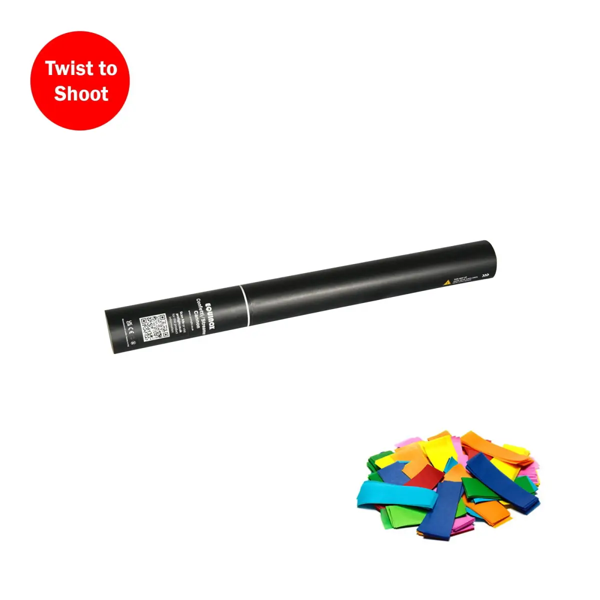 Handheld Confetti Cannon 50cm Multicoloured - CONF50HHMU