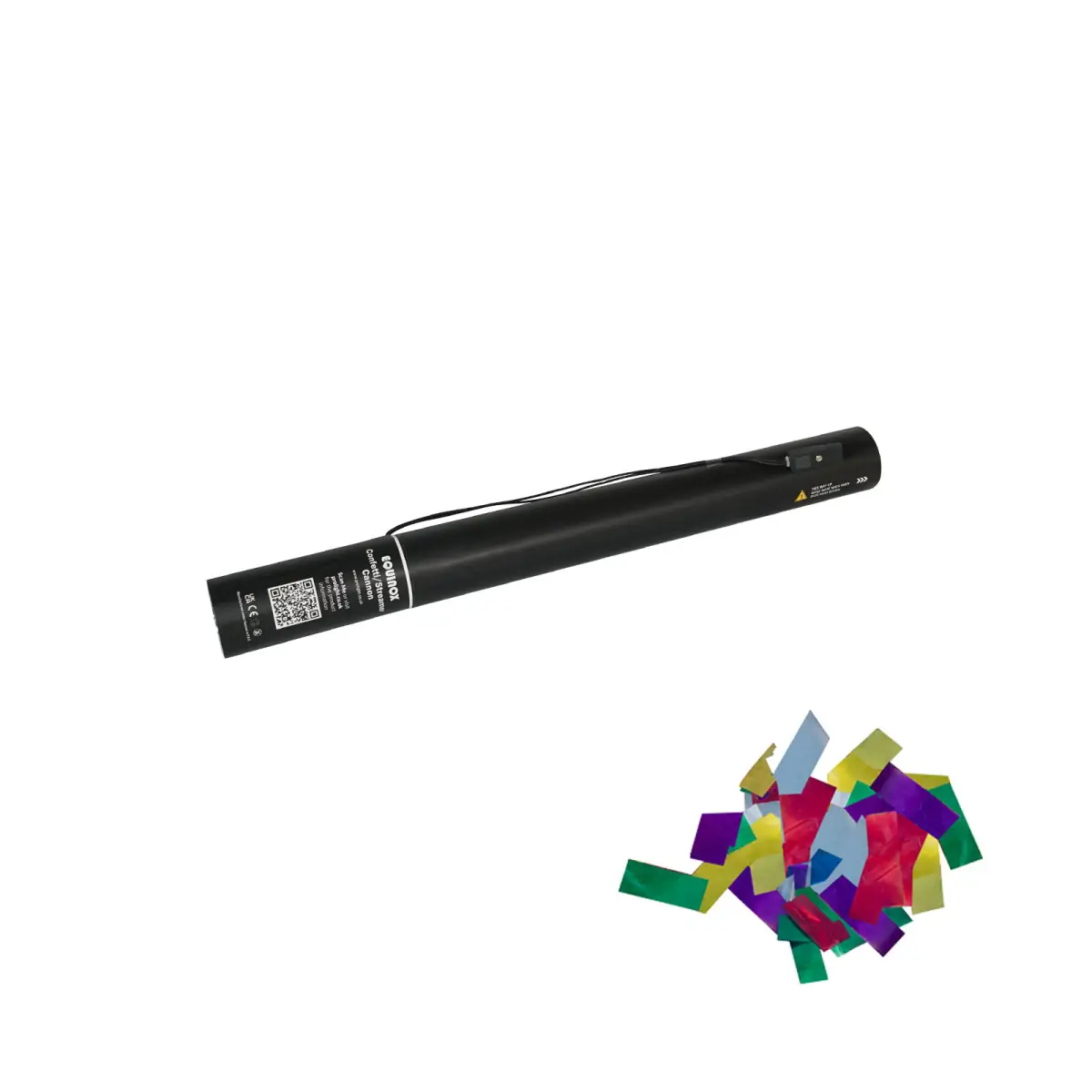 Electric Confetti Cannon 50cm Multicoloured Metallic - CONF50MM