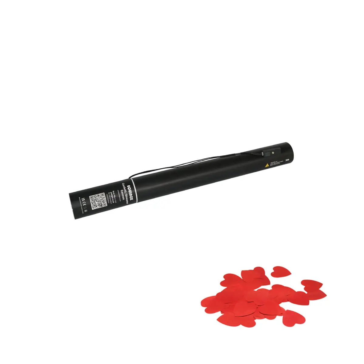 Electric Confetti Cannon 50cm Red Hearts - CONF50RH