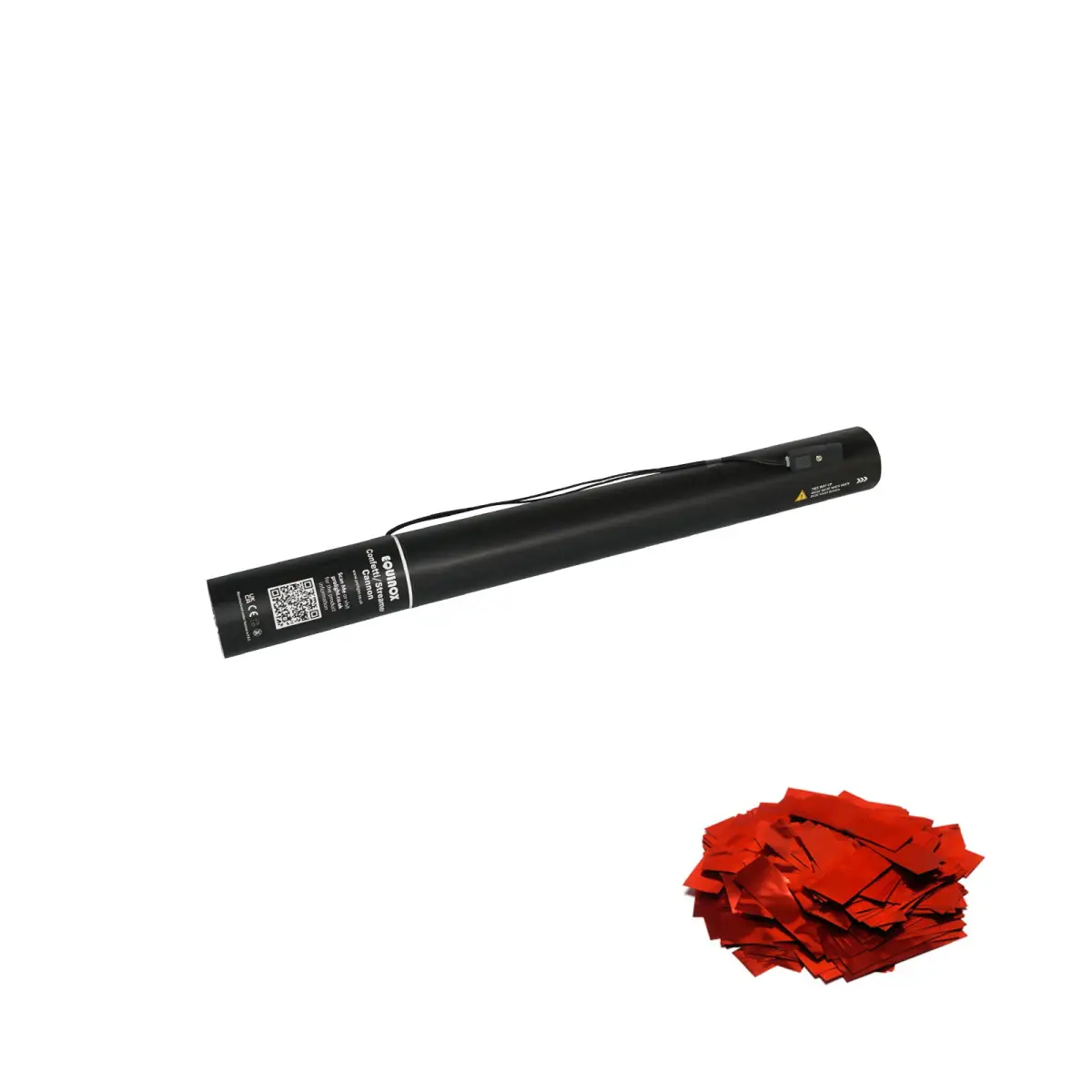 Electric Confetti Cannon 50cm Red Metallic - CONF50RM