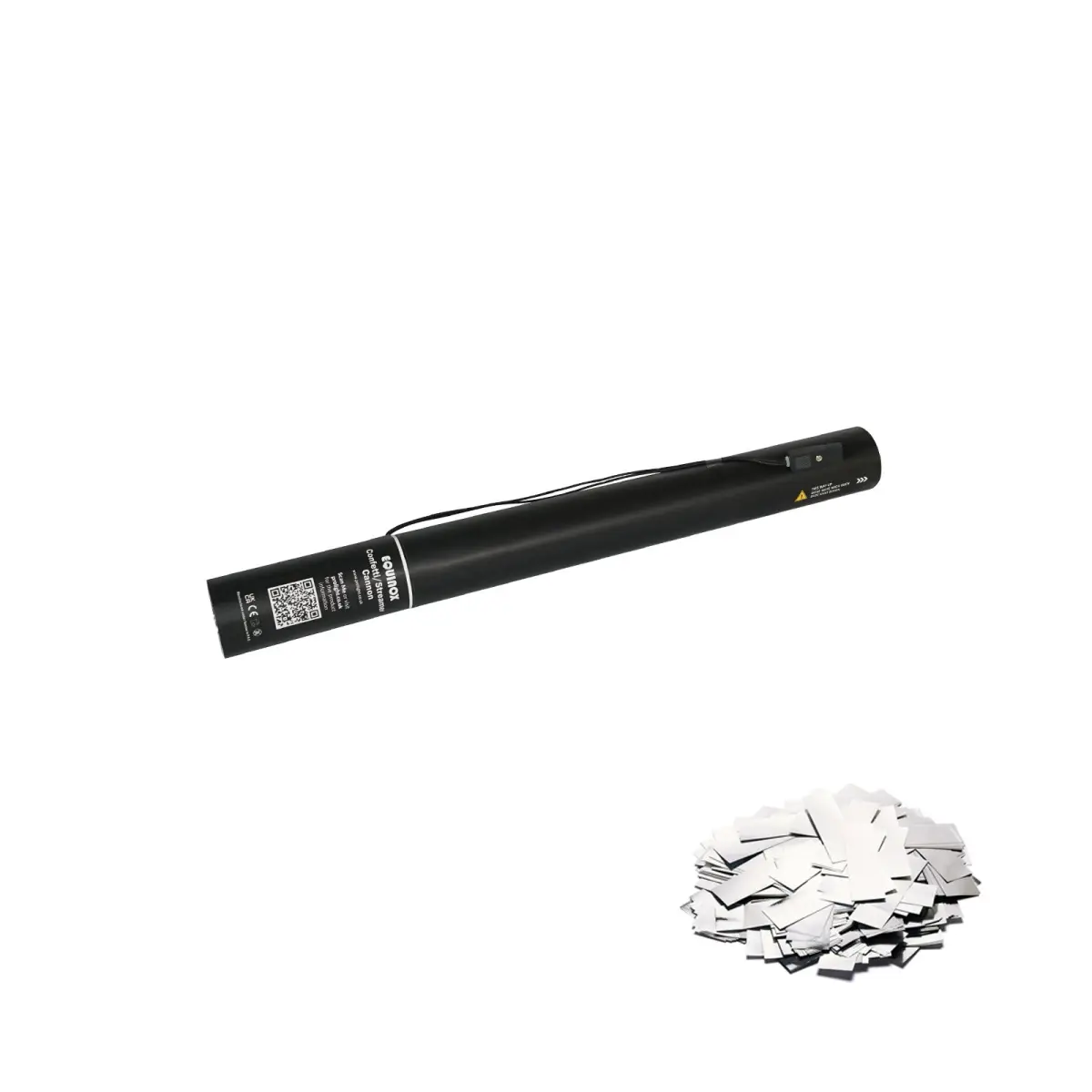 Electric Confetti Cannon 50cm Silver Metallic - CONF50SI