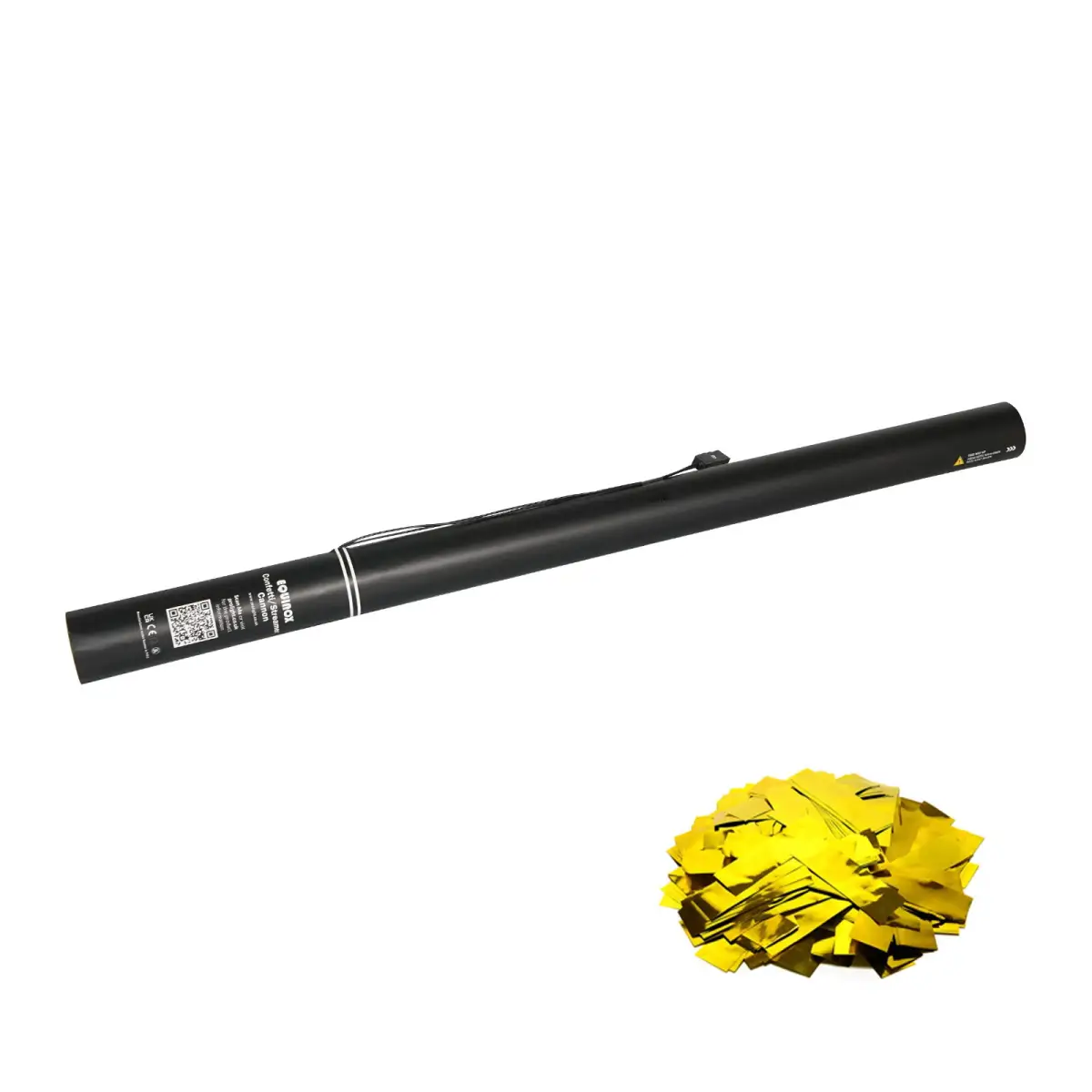 Electric Confetti Cannon 80cm Gold Metallic - CONF80GO