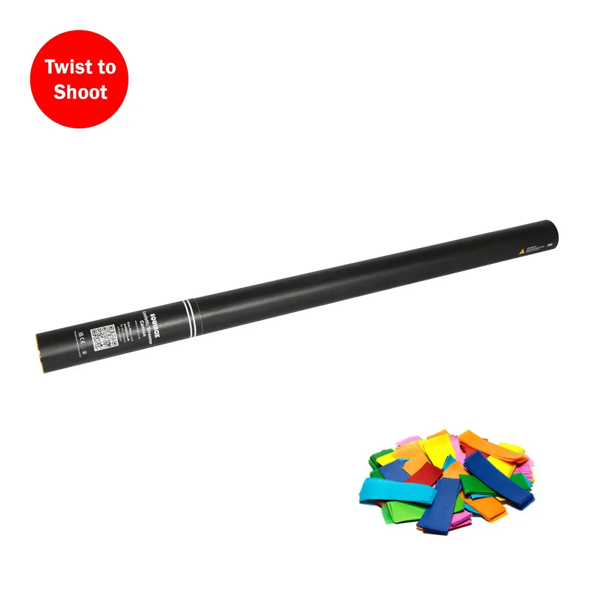 Handheld Confetti Cannon 80cm Multicoloured - CONF80HHMU