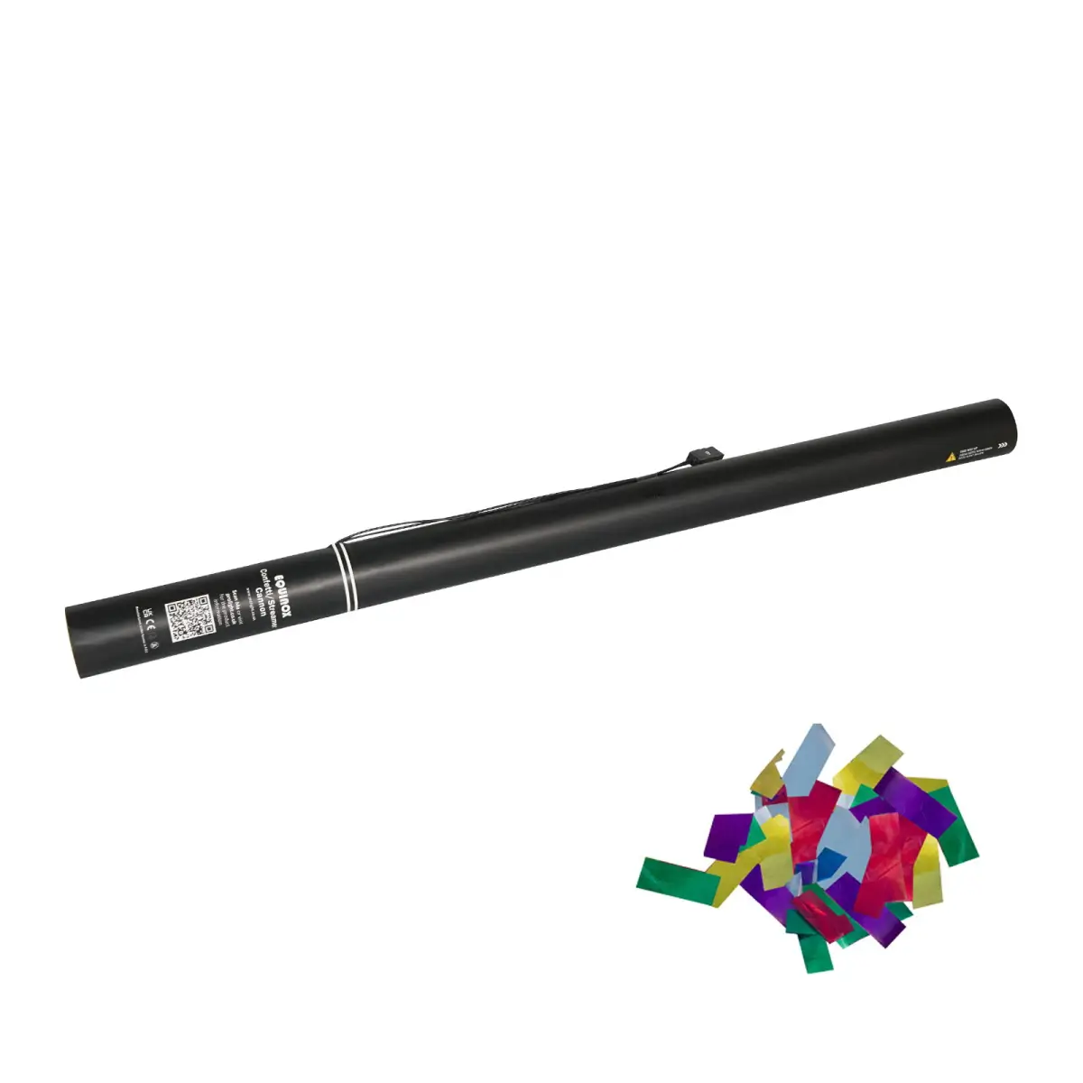 Electric Confetti Cannon 80cm Multicolour Metallic - CONF80MUM