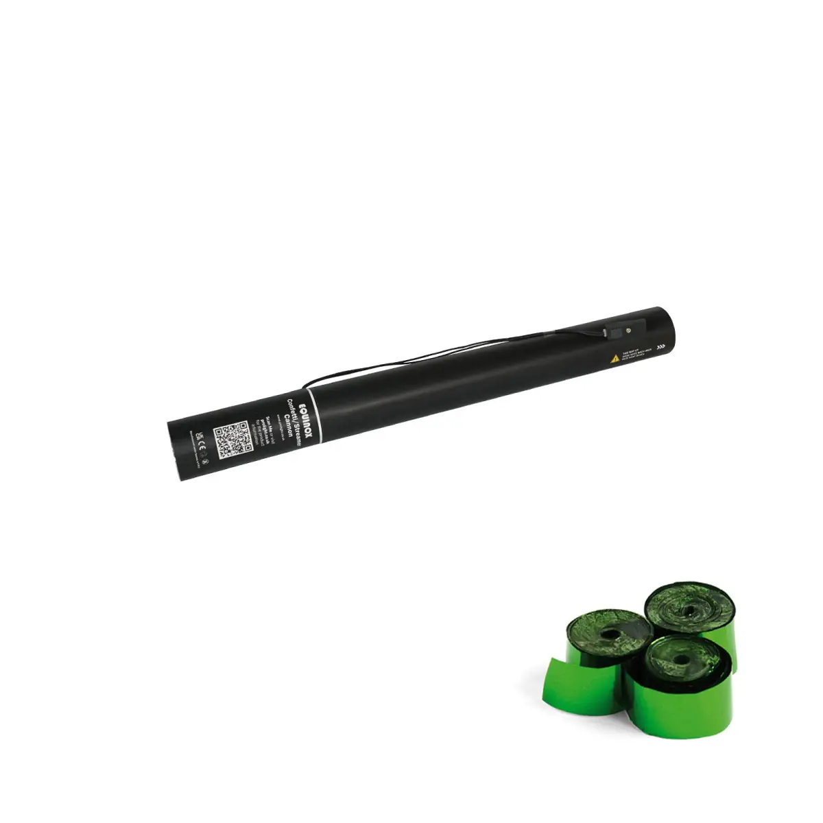 Electric Streamer Cannon 50cm Green Metallic - CONFST50GM
