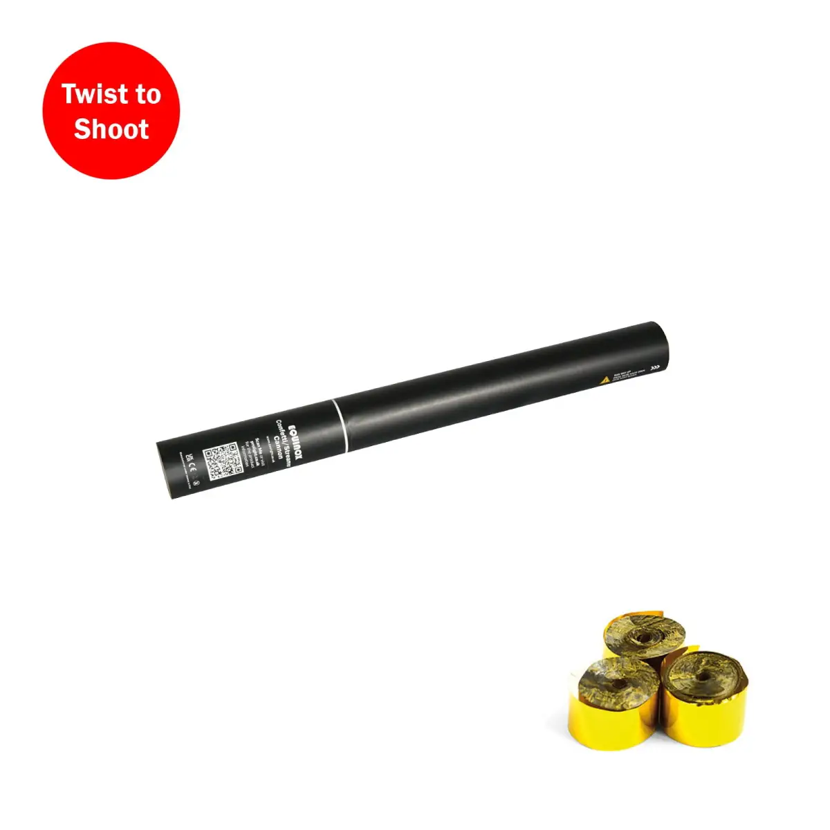 Handheld Streamer Cannon 50cm Gold Metallic - CONFST50HHGO