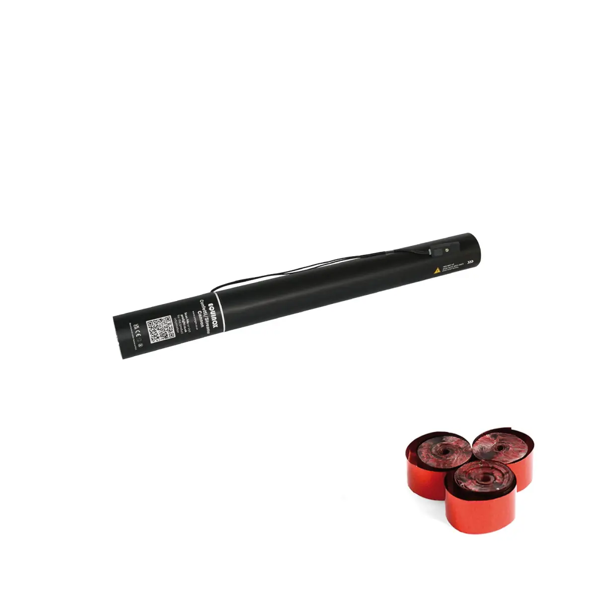 Electric Streamer Cannon 50cm Red Metallic - CONFST50RM
