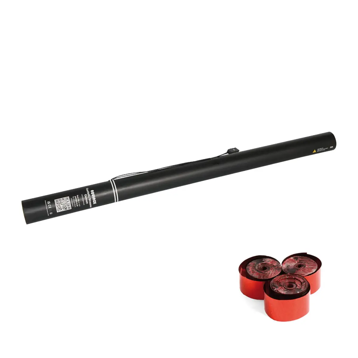 Electric Streamer Cannon 80cm Red Metallic - CONFST80RM