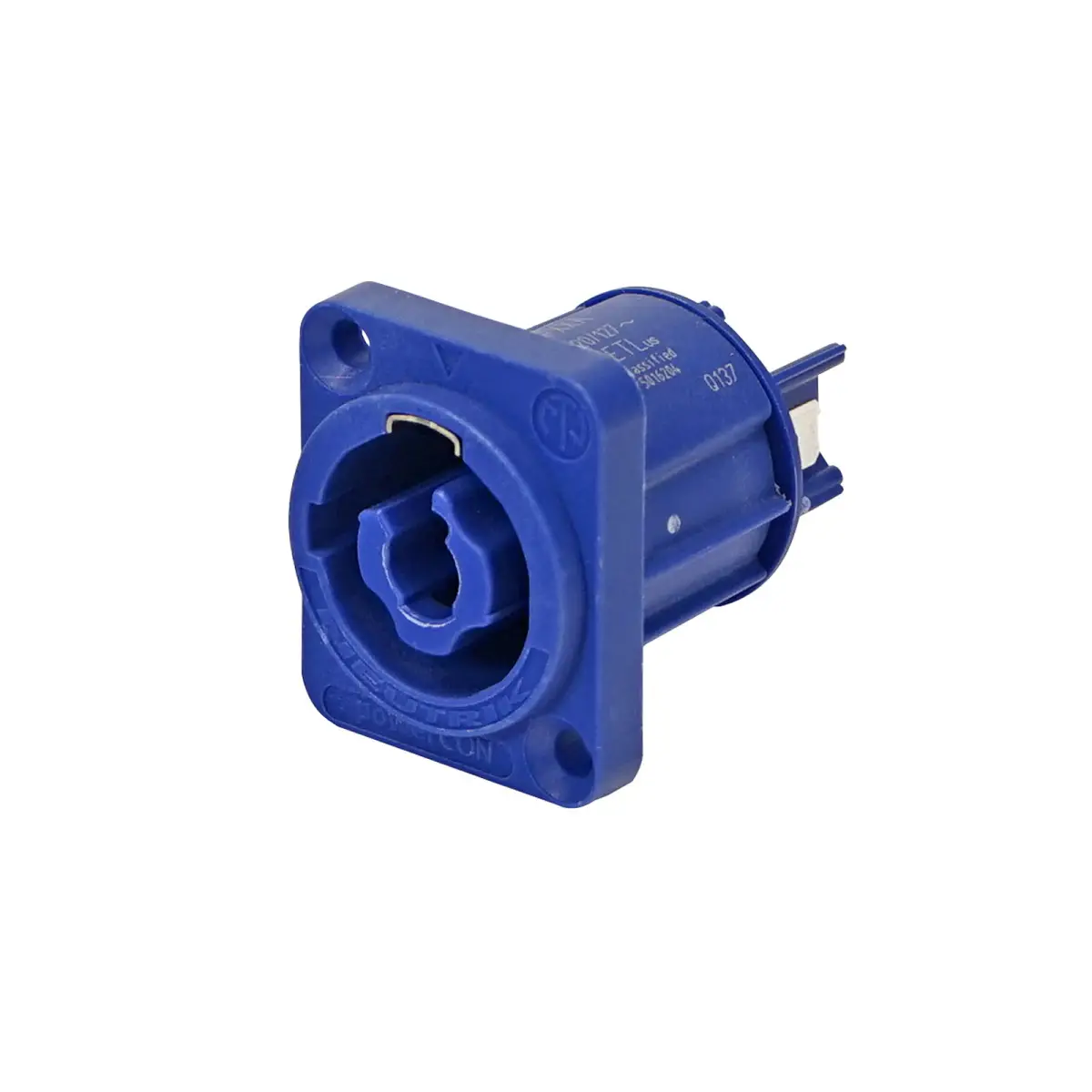 powerCON A-type Chassis Connector Blue NAC3MPXXA - CONN03