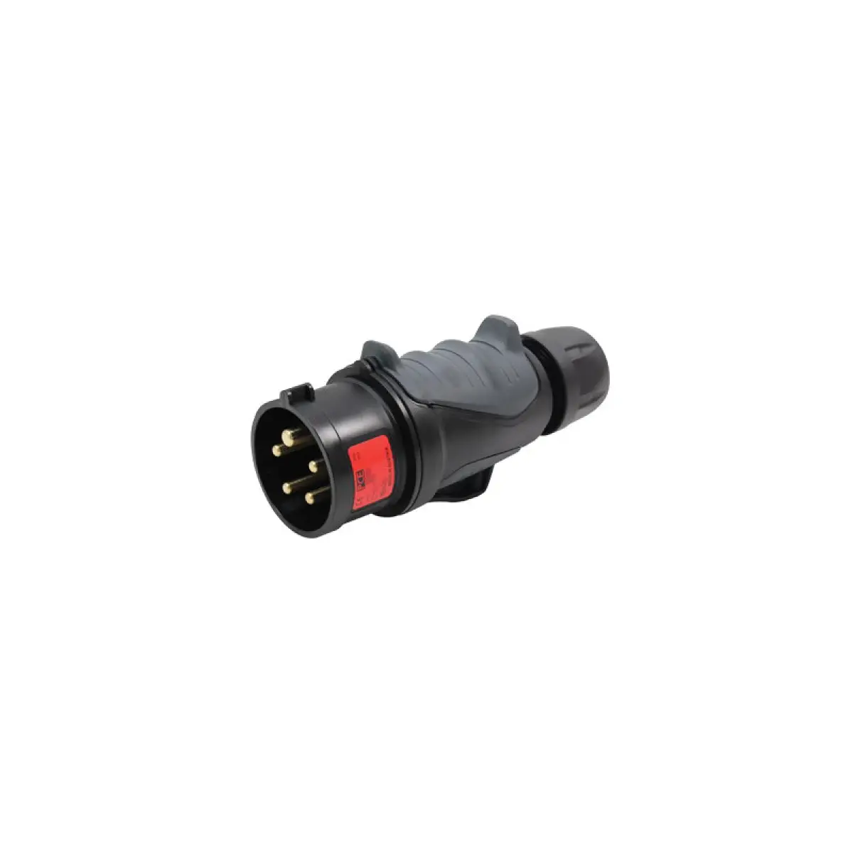16A 415V 3P+N+E Black Plug (0153-6x) - CONN060