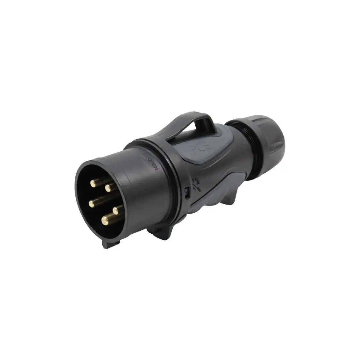 32A 415V 3P+N+E Black Plug (0253-6x) - CONN062