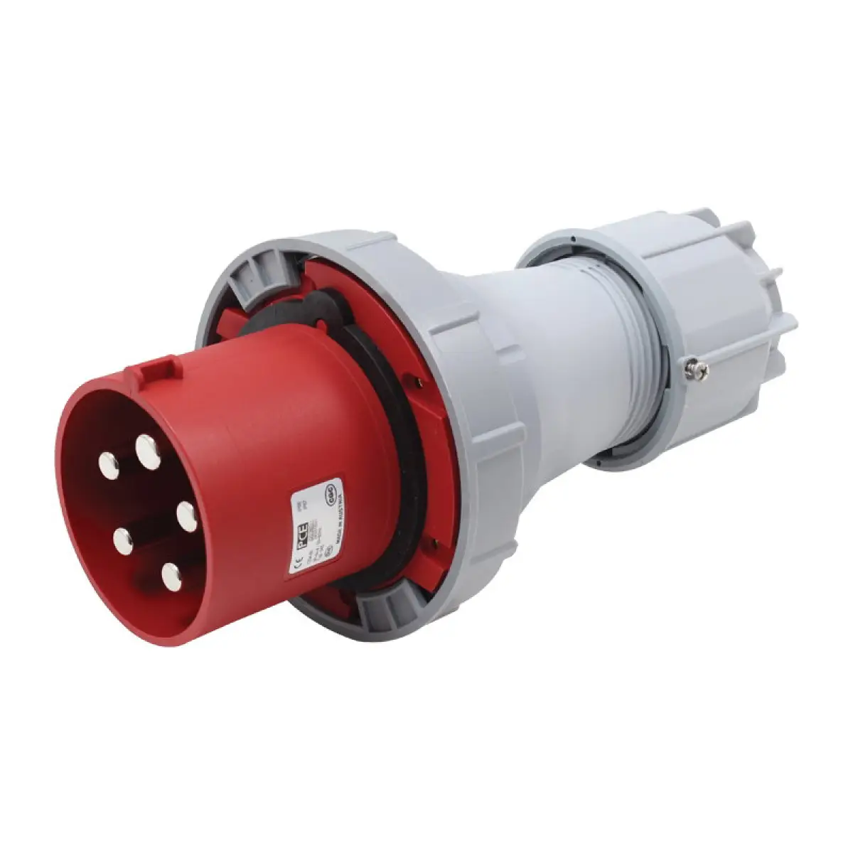 125A 415V 3P+N+E Plug (045-6) - CONN067