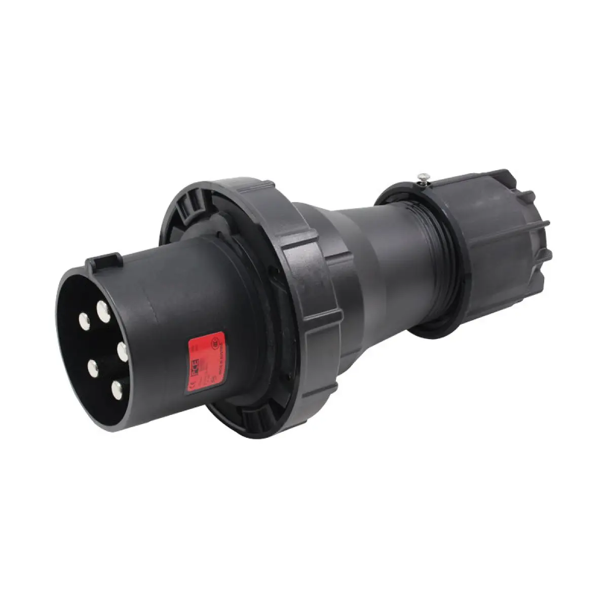 125A 415V 3P+N+E Black Plug (045-6xs) - CONN073