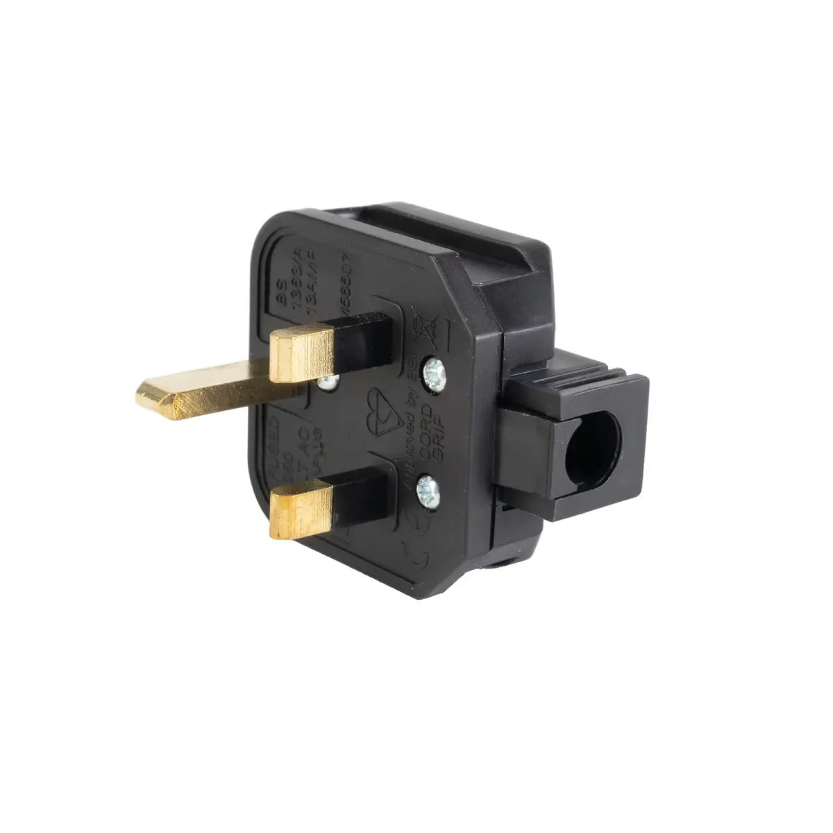 13A HD Mains Plug Black (HDPT13B) - CONN092