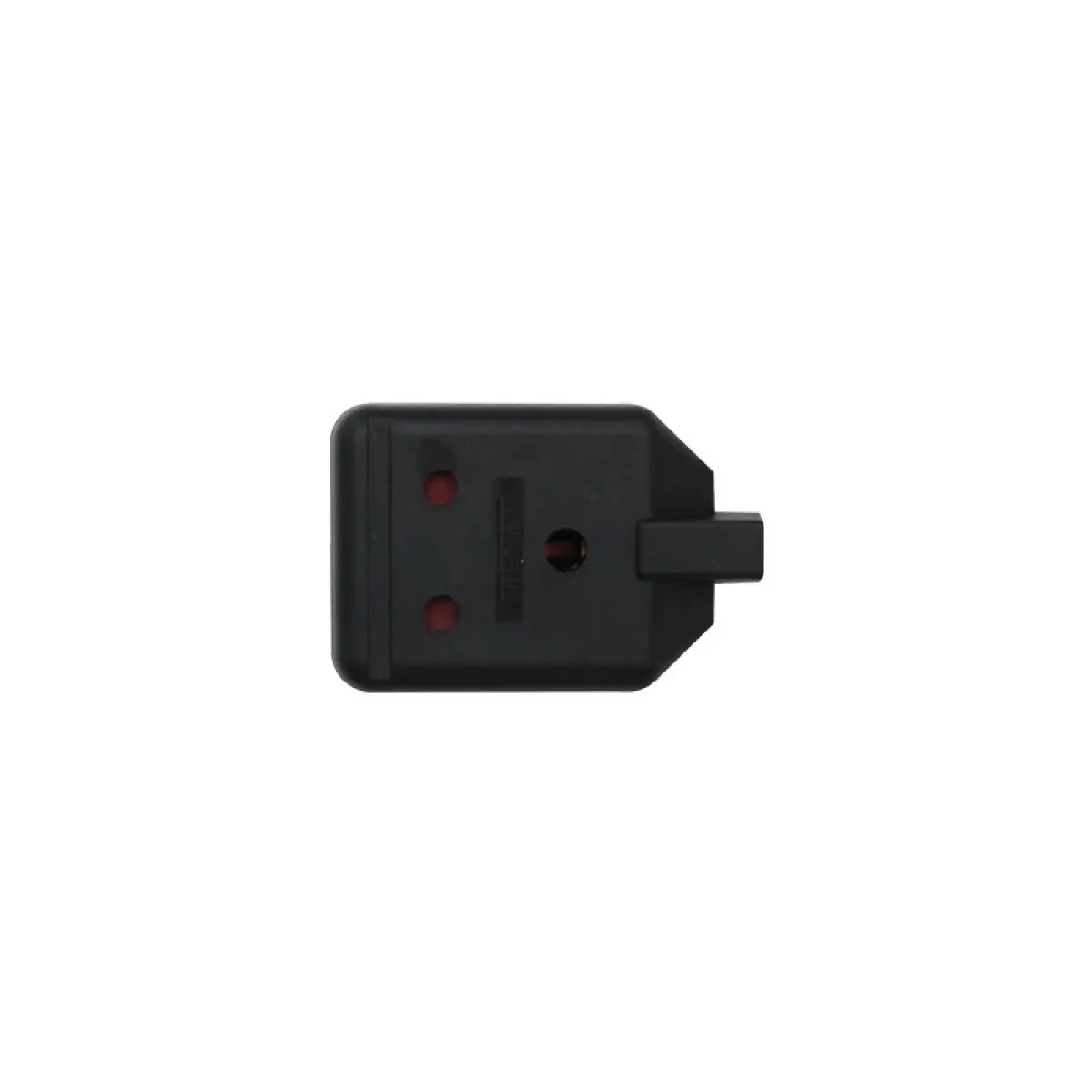 1 Gang 15A HD Round Pin Mains Socket Black (ELS15B) - CONN094