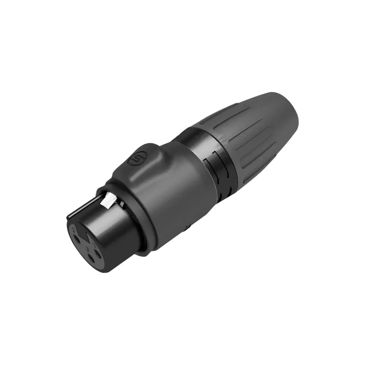 3-Pin Female XLR IP65 Black SCWF3-B - CONN1020