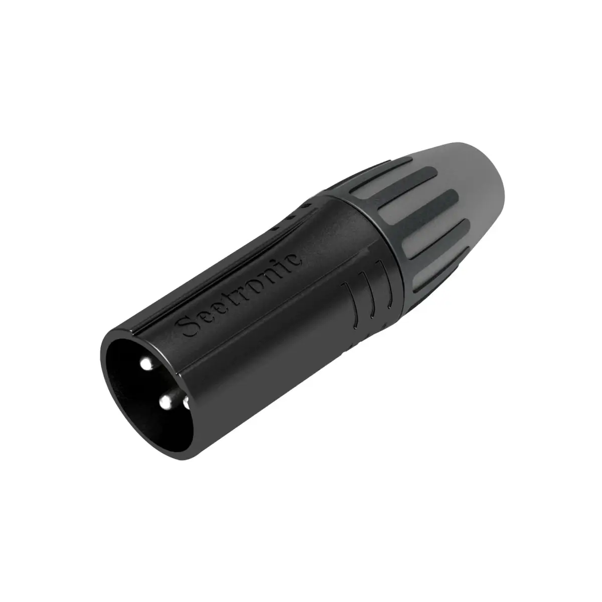 3-Pin Male XLR Black SCMM3-B - CONN1031