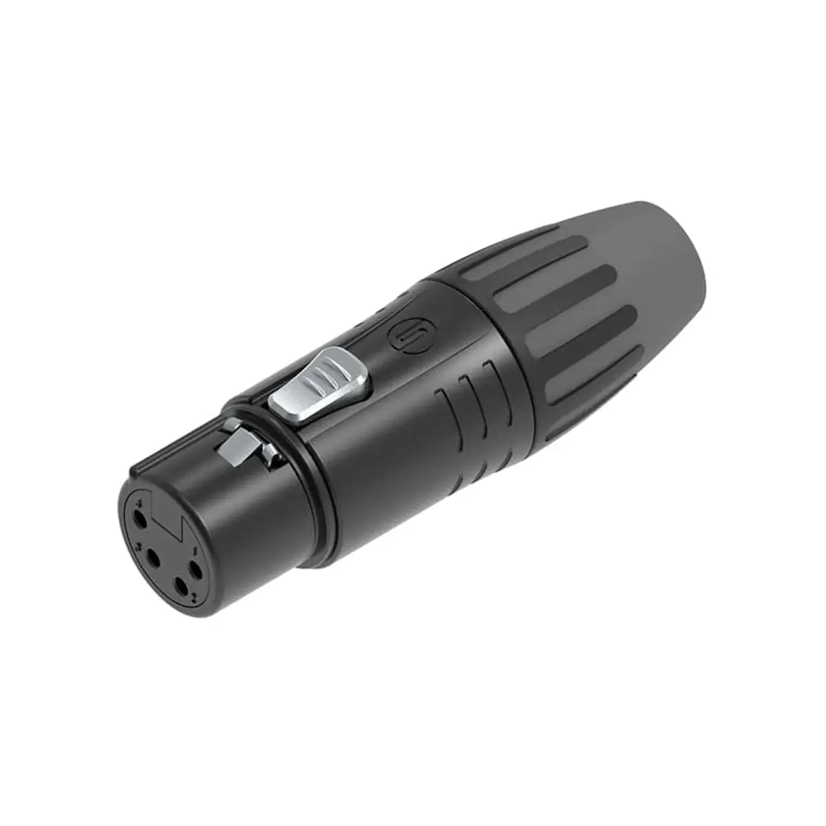 4-Pin Female XLR Black SCMF4-B - CONN1048