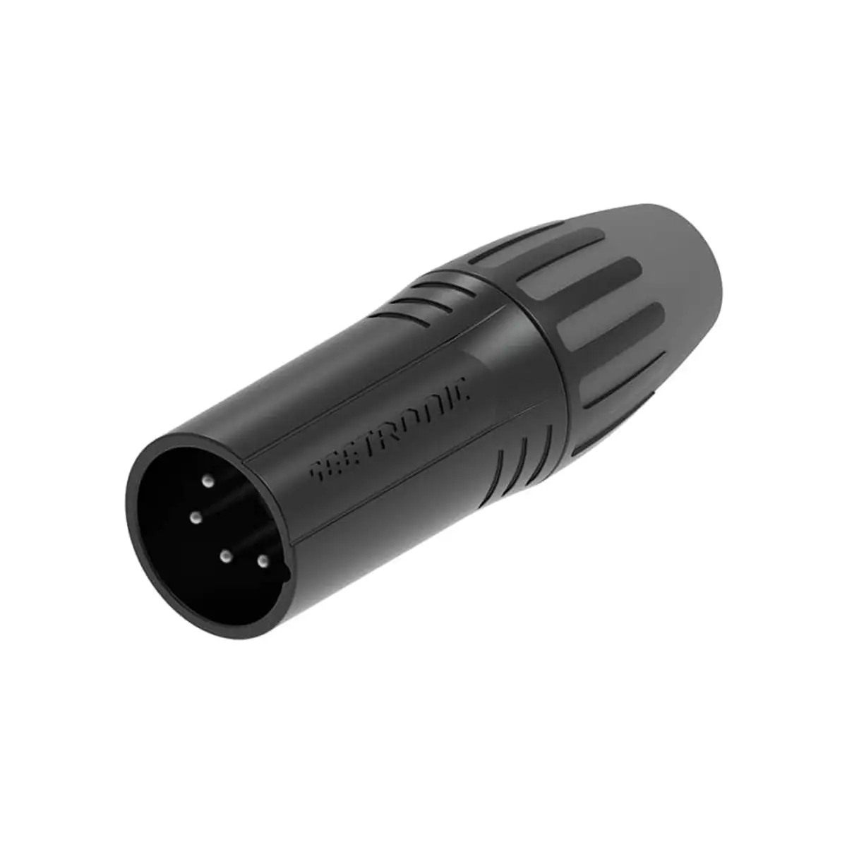4-Pin Male XLR Black SCMM4-B - CONN1049