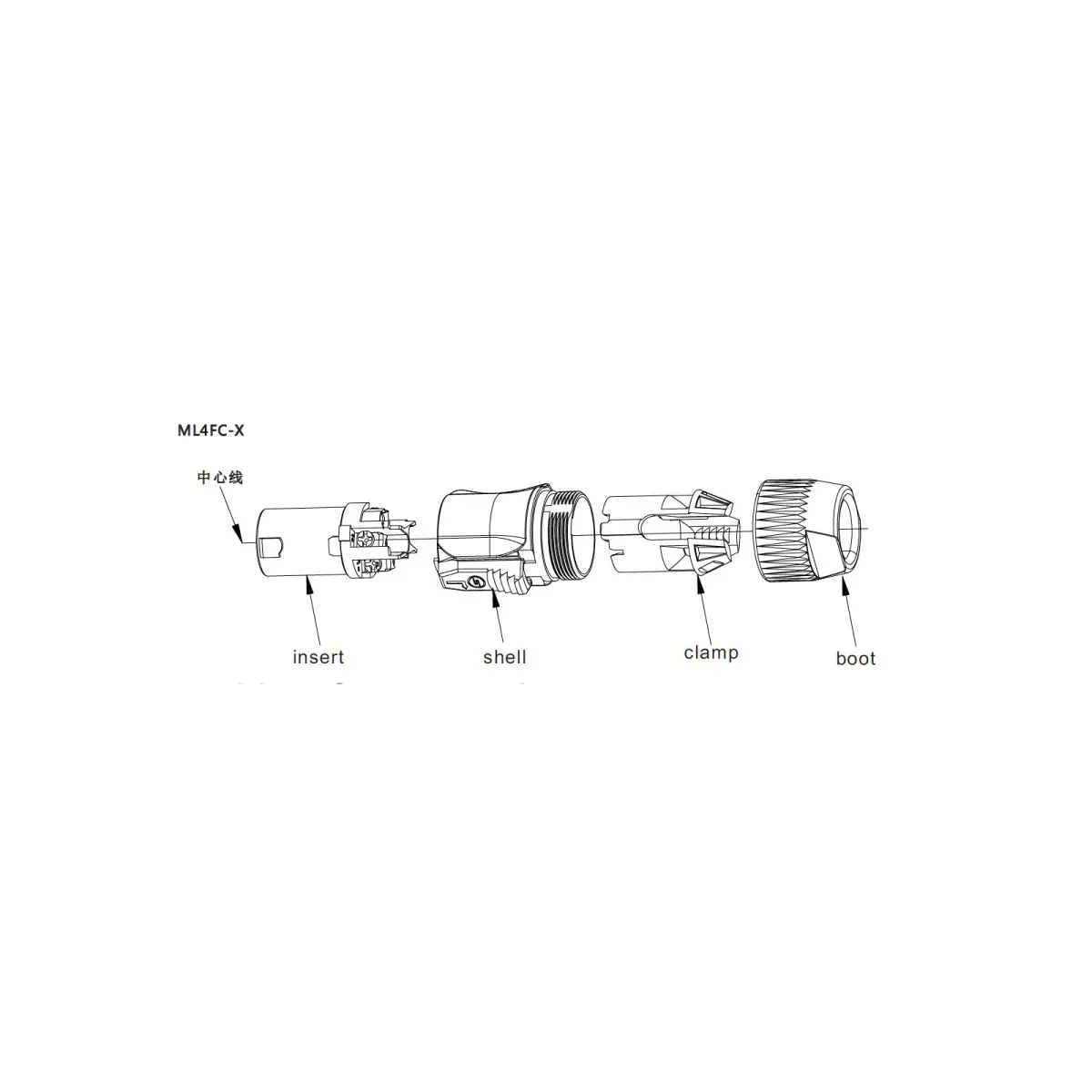Locking Loudspeaker Connector ML4FC-X - CONN1072