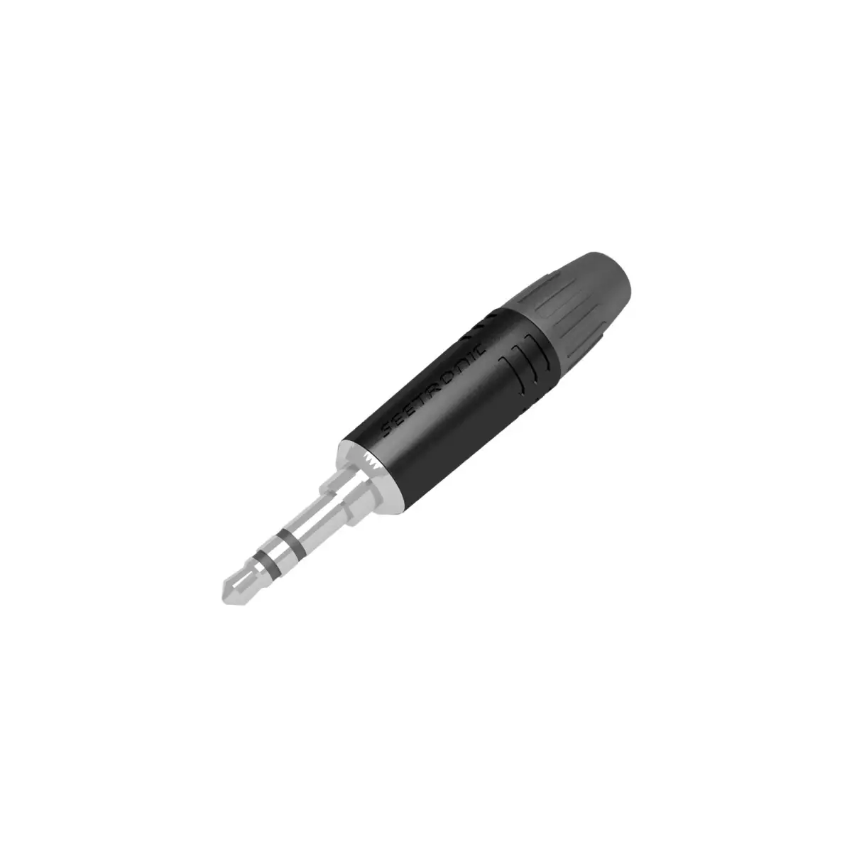 3.5mm 3-Pole Jack Plug Black M2TP3C-B - CONN1074