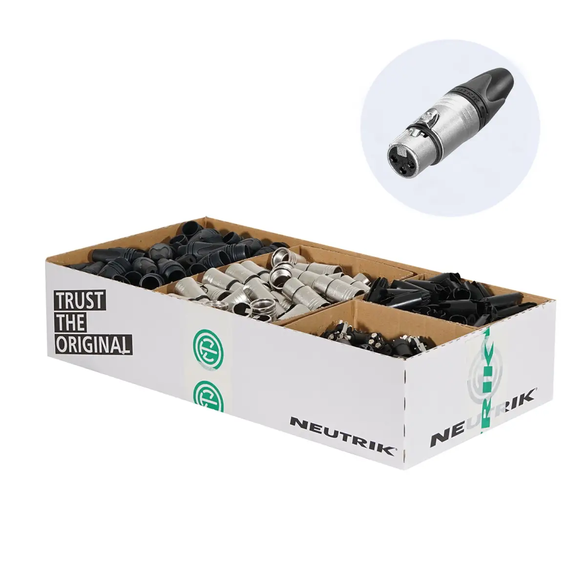 XLR 3-Pin Female Socket Pack of 100 (NC3FXX-D) - CONN10B