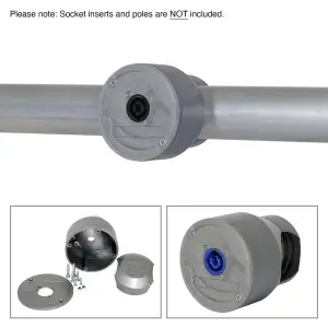 Grey Smart Socket Set for Single D Type (SSS/1XLR/G) - CONN1105