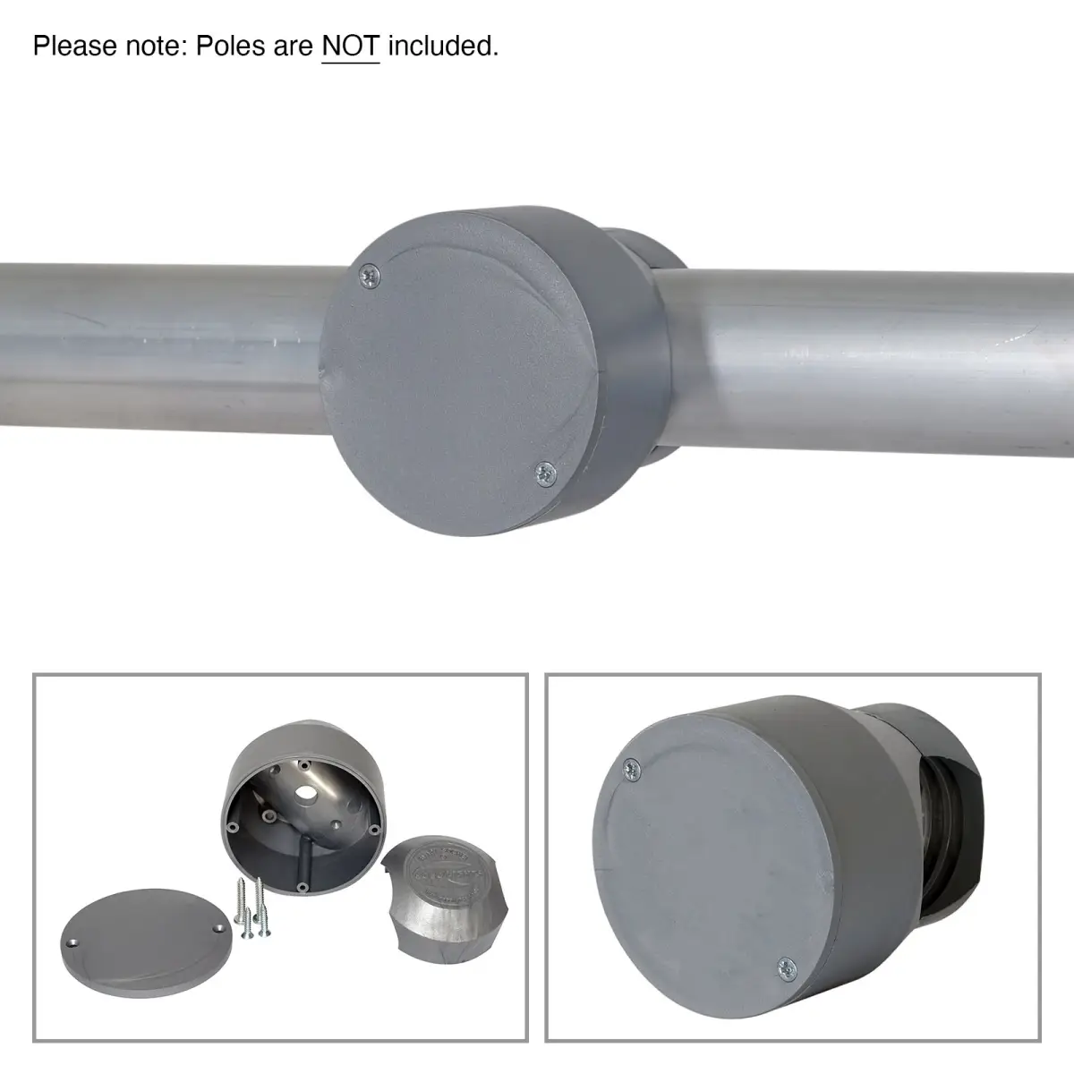 Grey Smart Socket Set with Blank Lid (SSS/B/G) - CONN1109