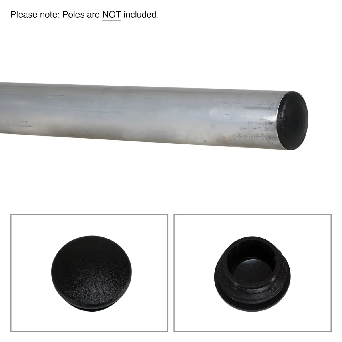 Scaffold Pole End Cap - Black - CONN1130
