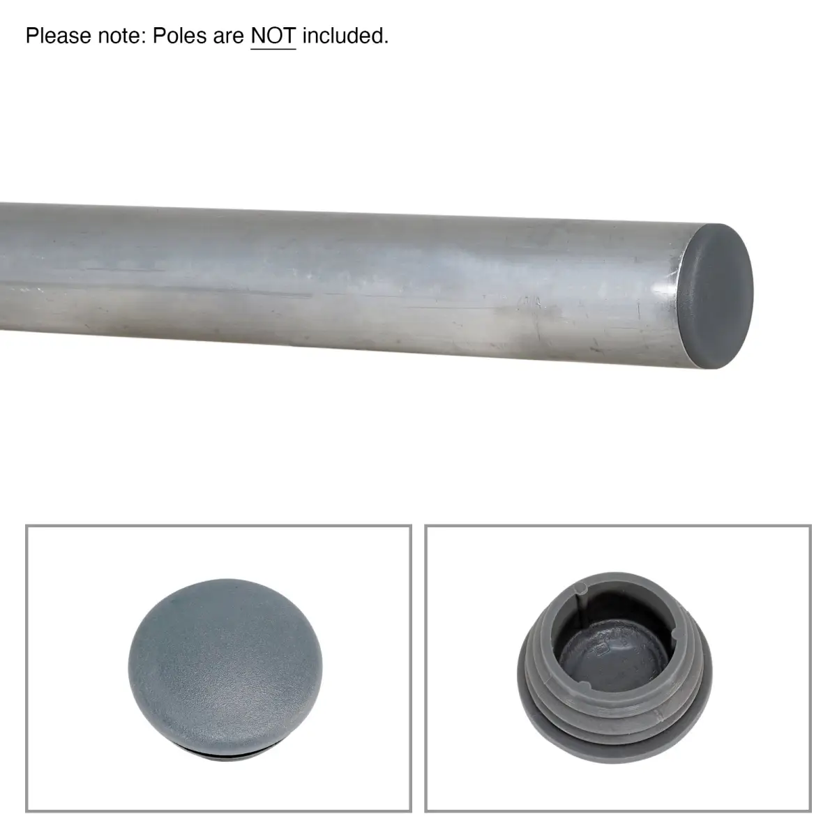 Scaffold Pole End Cap - Grey - CONN1131