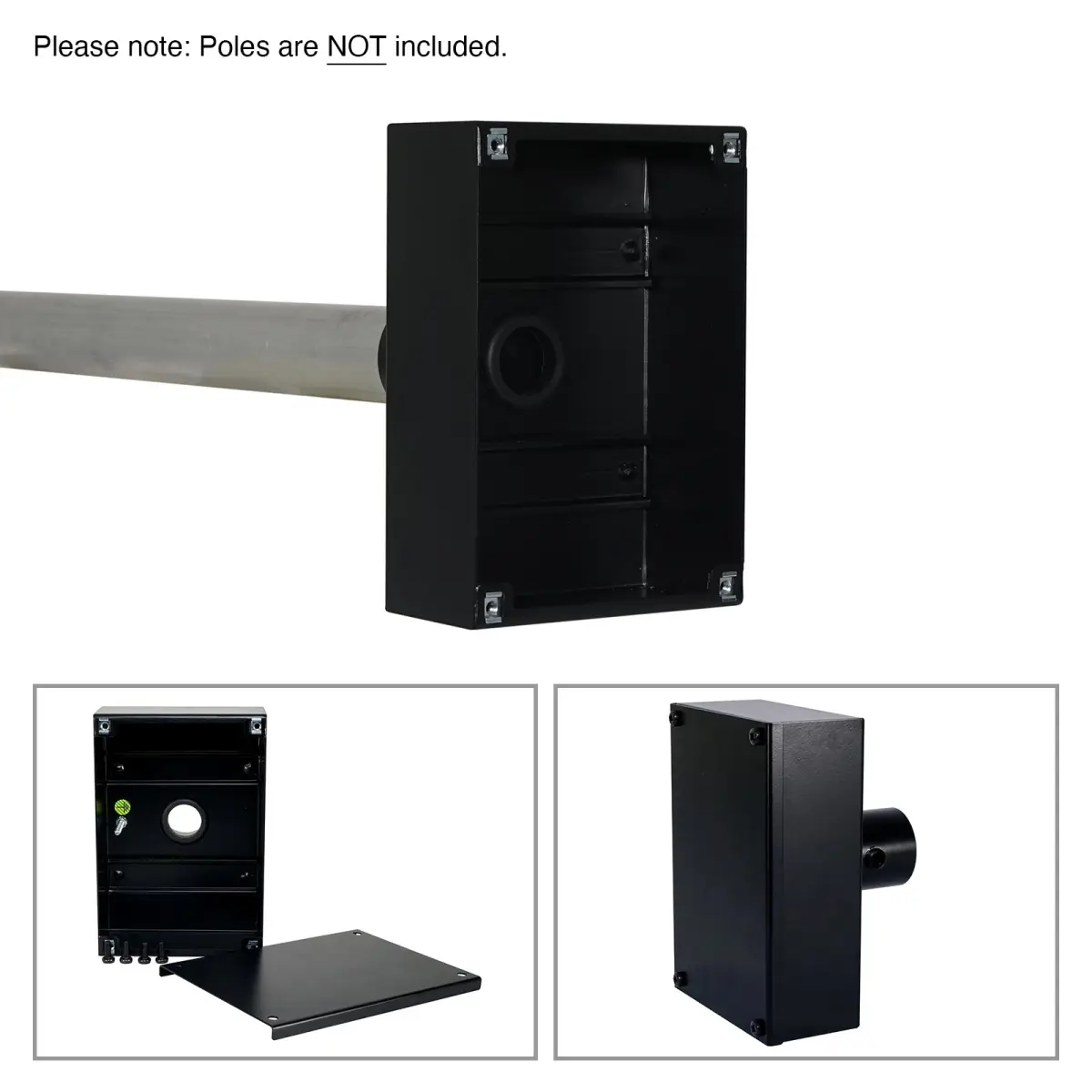 IWB End Terminal Box with DIN Rail Black (EB/DR/B) - CONN1140