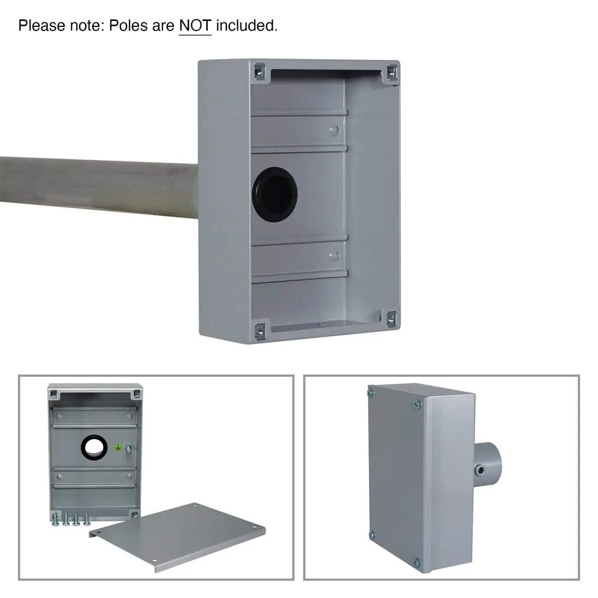 IWB End Terminal Box with DIN Rail Grey (EB/DR/G) - CONN1141