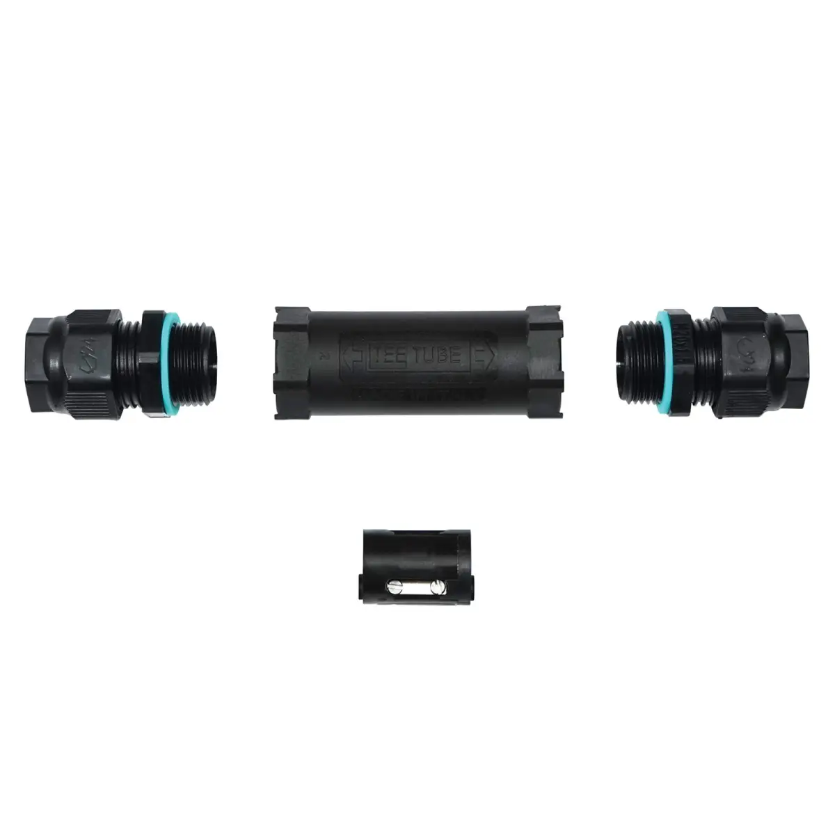Inline TeeTube Connector 3-Pole 5-13mm TTK20BKSD - CONN1200