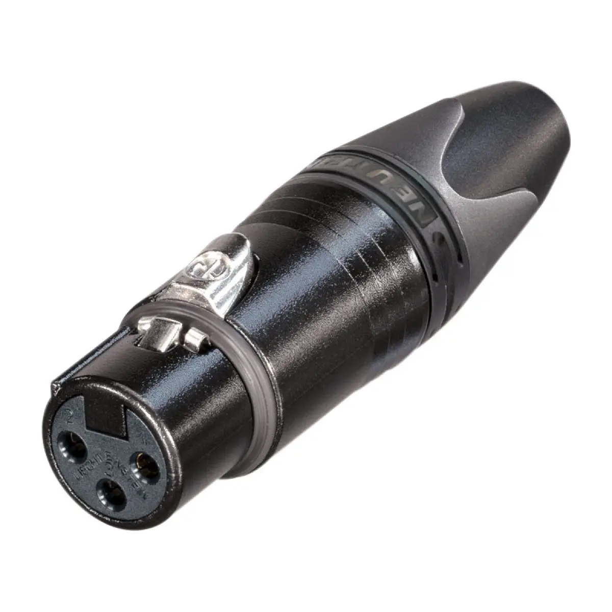 XLR 3-Pin Female Socket Black NC3FXX-B - CONN121