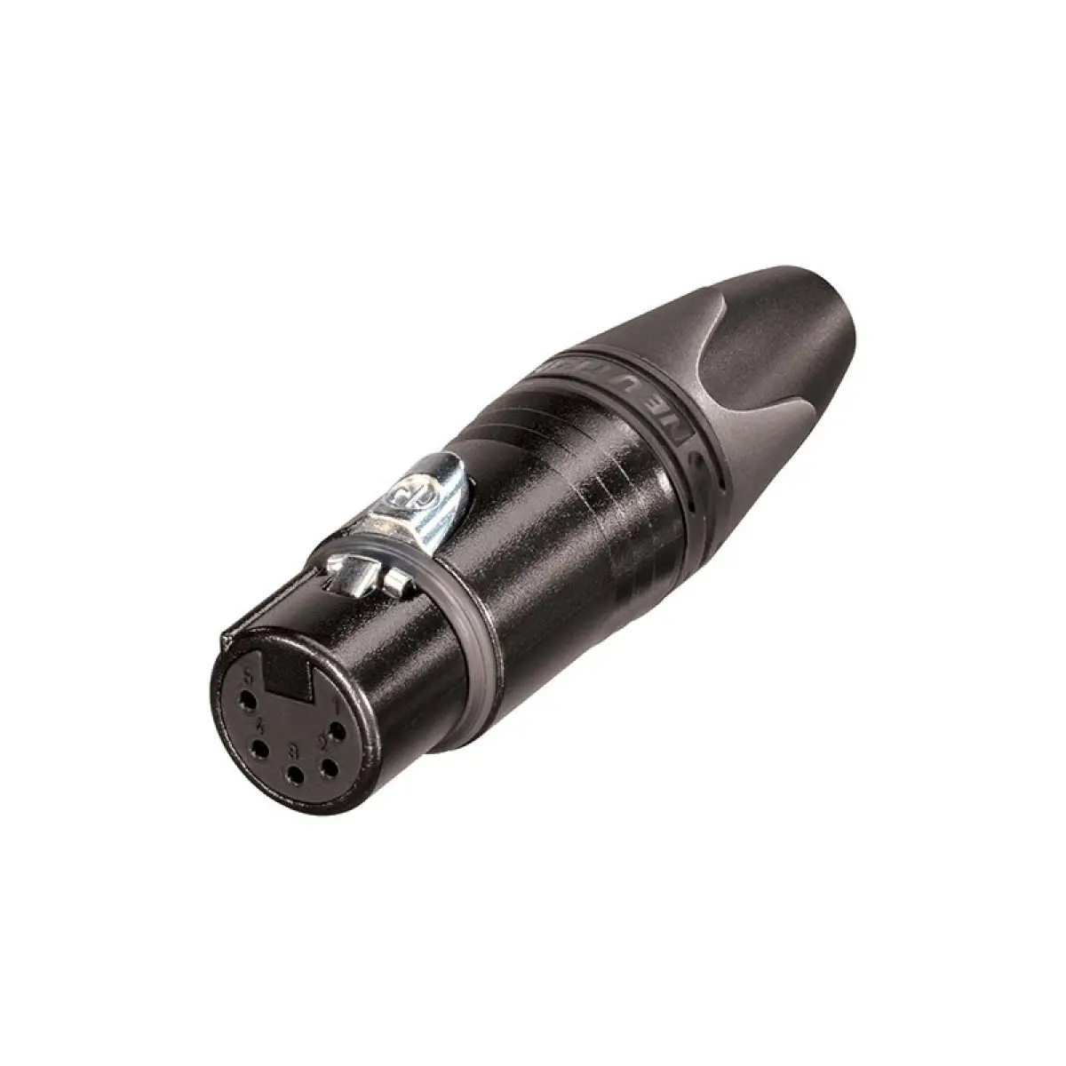 XLR 5-Pin Female Socket Black NC5FXX-B - CONN123