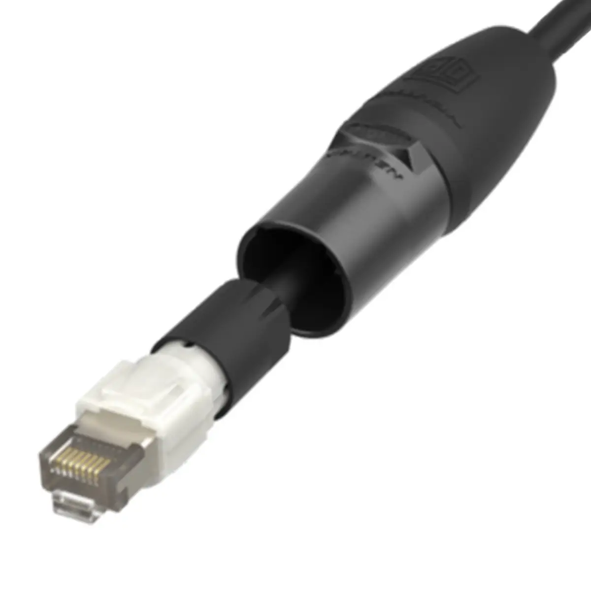 etherCON Cable Connector RJ45 Black NE8MXR-B-TOP - CONN1266