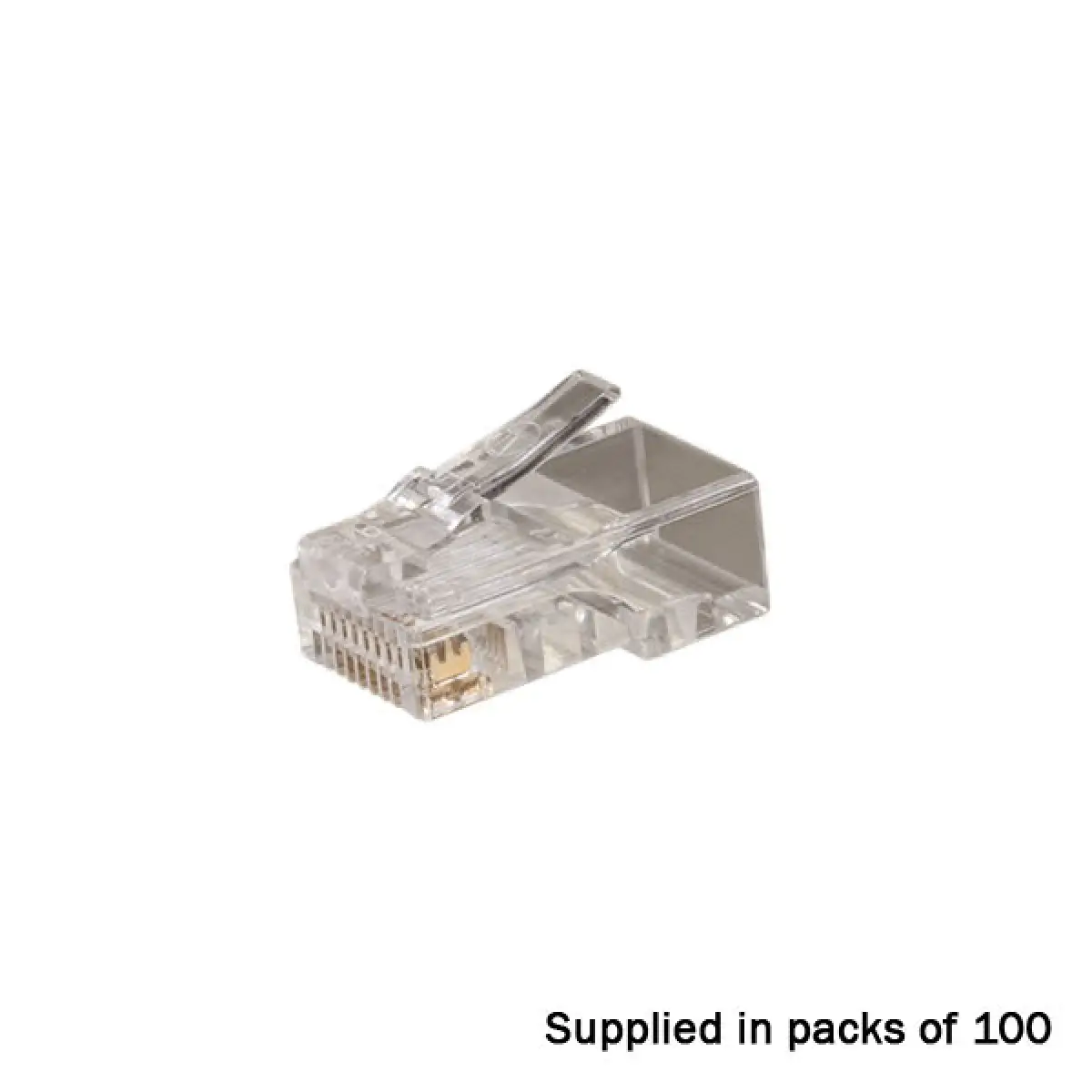 RJ45 Crimp plugs CAT5E/CAT6 Unshielded 15 Micron Pack of 100 - CONN1300