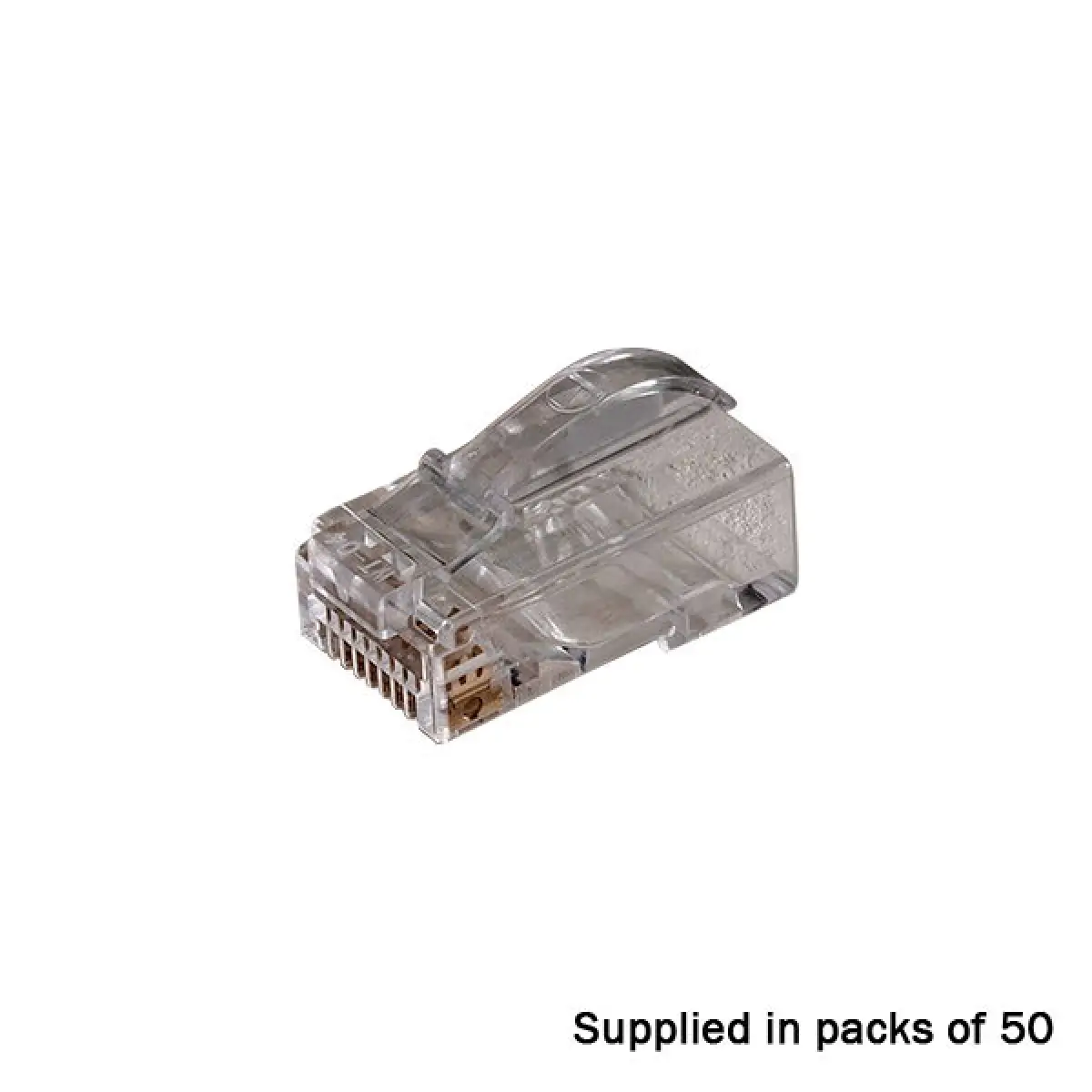 RJ45 Crimp plugs CAT6A Unshielded Arc-latch Pack of 50 - CONN1306