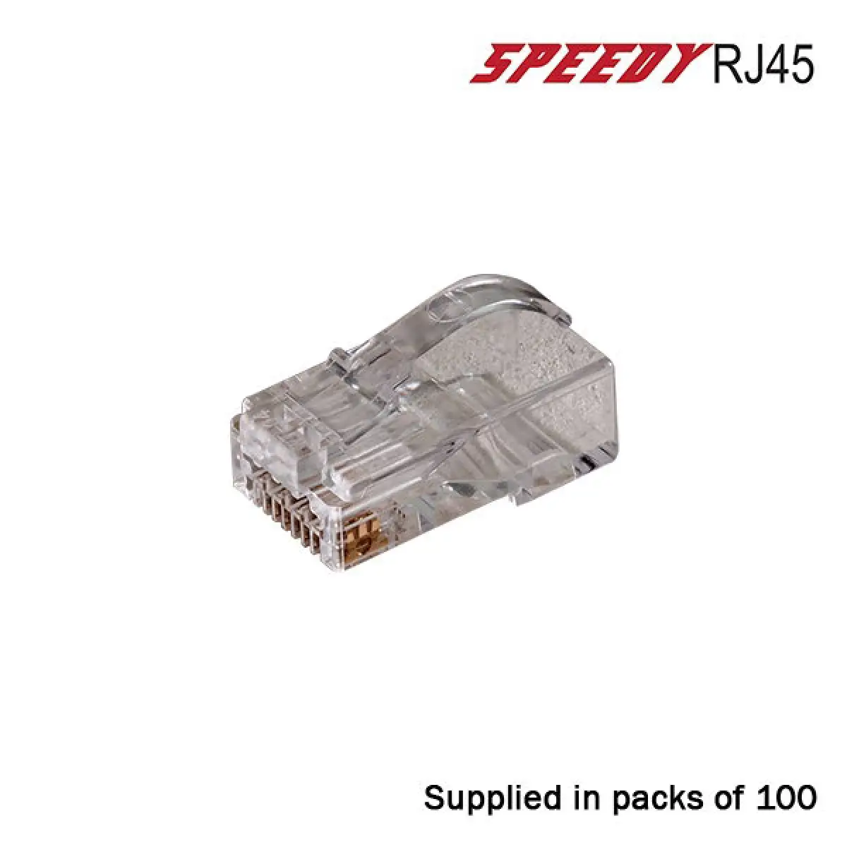 CAT6/6A Speedy RJ45 Unshielded Push Through Crimp Plugs Pack of 50 - CONN1311