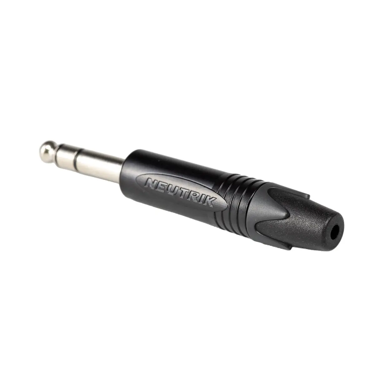 3-Pole 6.35mm (1/4") Black Jack Plug NP3X-BAG - CONN137A