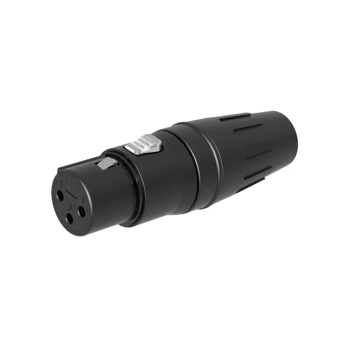 XLR 3-Pin Female Socket Black SCHF3-B - CONN1427