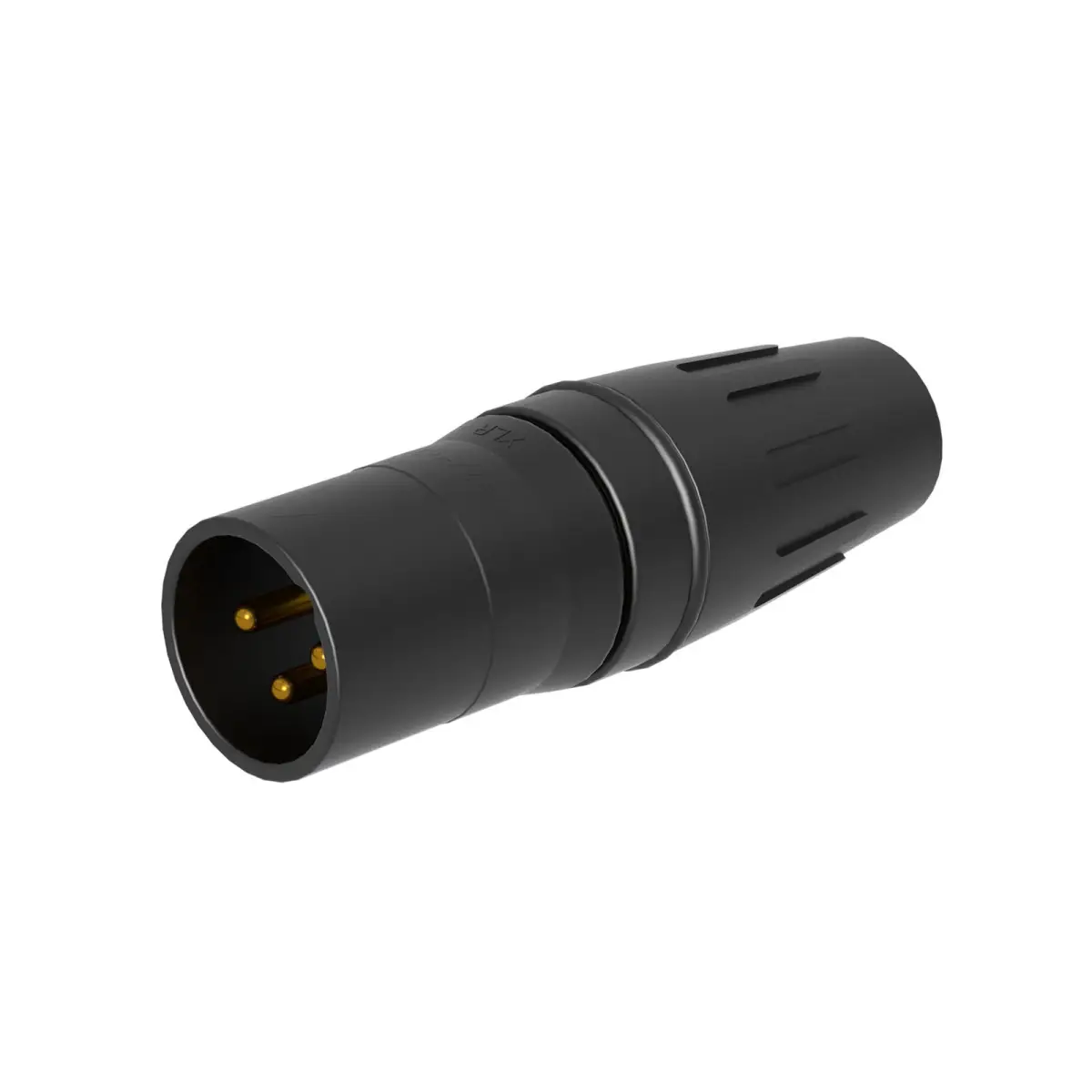 XLR 3-Pin Male Plug Black SCHM3-B - CONN1428