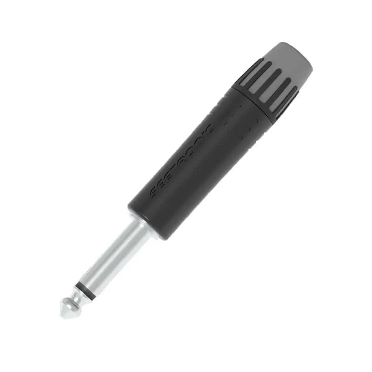 6.35mm (1/4") Mono 2-Pole Jack Plug Black (MP2X-B) - CONN1489