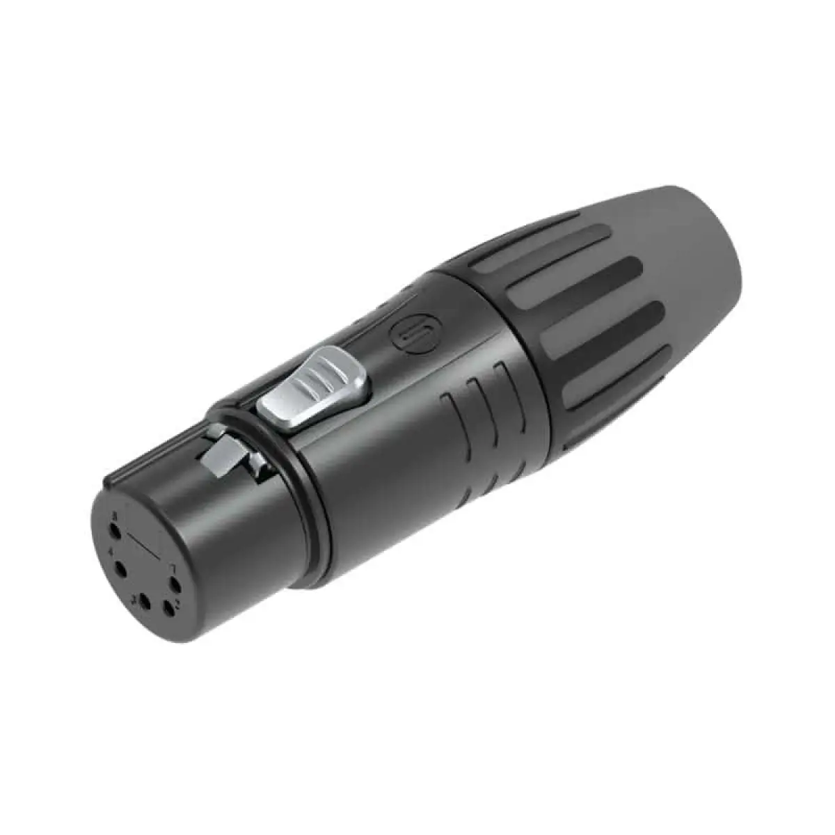 5-Pin Female XLR Black Gold Pins SCMF5-BG - CONN1527